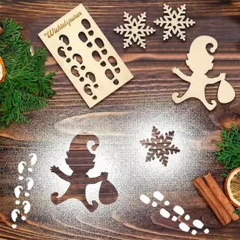4PC Gnome Stencil, Gnome Template Window Decorations, Gnome Ski и хлопает по окну из-за высокой скорости One Size