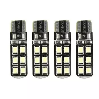 4pc LED Eyebrow Eyelid Lights Bulbs T10-12SMD-2835 Error Free For Mercedes For Benz W204 C300 C350 Lighting Cars Accessories CHINA