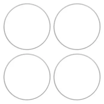 4pcs 18 Inch Wheel Rim Protector Guard Anti Scratch Back Adhesive Sleek Appearance Silver Wheel Rim