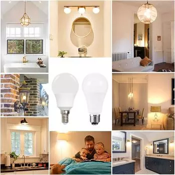 4PCS AC220V Led Bulb Lamps E27 E14 Light Real Power 5W-24W 3000K/4000K/6500K Super bright warm white light Lampada For Home Warm White
