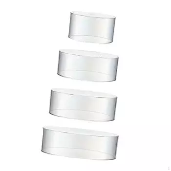 4Pcs Acrylic Cake Stands, Cupcake Stand, Dessert Display Stands Clear Fillable Riser
