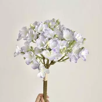4pcs/bundle Simulated Jasmine Flower Ins Bridal Holding Flower Photography Props Fake Flower Home Vase Decor 40cm фиолетовый