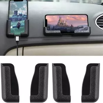 4pcs Car Gravity Phone Mounts Universal Anti Slip Dashboard Holders Vehicle Accessories Durable Car Phone Mobile Devices Stands 4pcs чёрный
