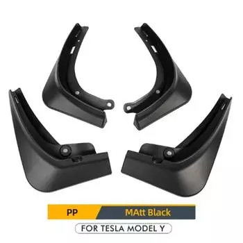 4Pcs Car Mud Flaps For Tesla Model Y 2023 Accessories Mudguards Splash Guards Fender Front Rear Wheel Mudguard Carbon Fiber ABS Y Matt Black