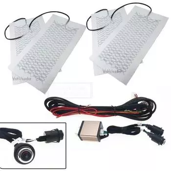 4PCS Car Seat Covers Accessories Kit with 3 level Round Switch for All Kinds of Family Cars Pickup Trucks SUVs RVs and Trucks