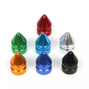 4Pcs Car Tire Valve Cap Pagoda Shape Tire Valve Caps Air Dust Cap Auto Wheel Cap Valve Stem Cap Universal Car Tire Accessory красный