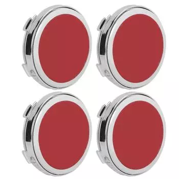 4PCS Car Wheel Centre Cap Cover Waterproof Aluminium Alloy Scratch Prevention Replacement for Fiat красный