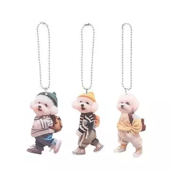 4Pcs Creative Puppy Man Backpack Pendant Car Hanging Ornaments Home Decoration Accessories