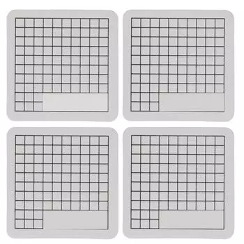 4Pcs Cutting Mat Mini Cute Model Cut Pad Paper Rubber Stamp Engraving Scale Board 6 x 6cm