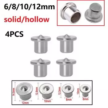 4pcs Dowel Centre Point 6 8 10 12mm Positioning Carpentry Log Dowel Tips Round Log Pin Locator Wooden Pin Center Punching