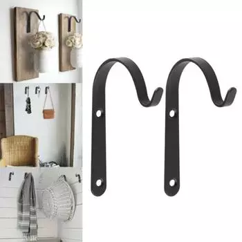 4pcs Flower Pot Plant Pot Basket Hook Bending Durable Iron Flowerpot Plant Hanger Hook Hanging Bracket Garden Decoration