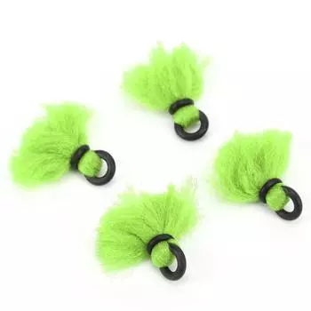 4pcs Fly Fishing Float Yarn Strike Indicators Drift Hook Positioning Floats BobbersFluorescent