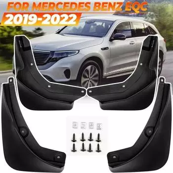 4 шт. для Mercedes Benz EQC 400 ~2022 брызговики брызговики брызговик крыло крышка автомобильные аксессуары защита передняя задняя