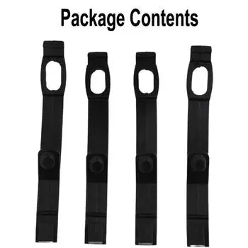 4Pcs Headlight Rubber Straps Motorcycle Light Frame Securing Cable Wiring Harness Power Cord Tie Clutch Line Brake Wire CHINA