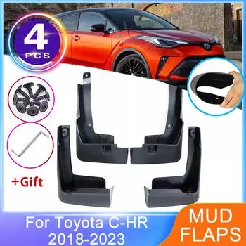 4 шт. брызговики для Toyota C-HR C HR CHR AX10 AX50 2018~2023 защитные брызговики передние задние брызговики крыло авто