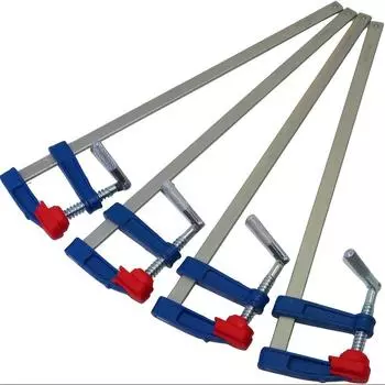4pcs Quick Slide F Clamp Set for Woodworking, 12 - Durable Cast Iron Construction Set of four