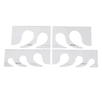 4Pcs Quilting Rulers Household DIY Crafting Quilt Template Lines Sew Frame