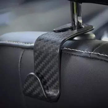 4PCS/SET Car Hidden Seat Hook Multi-Purpose Carbon Fiber Car Seat Back Creative Multi-function Hooks CAR ACCESSORIES