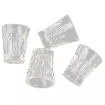 4Pcs/Set Dollhouse Miniature Accessories Mini Resin Transparent Cup Simulation Model