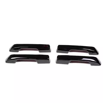 4pcs/Set Outside Door Handle Cover Trim Piano Black For Toyota Tundra 2022-2023