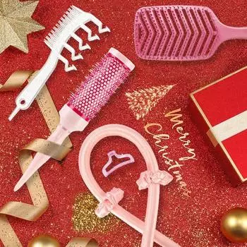 4pcs set Wide Teeth Air Cushion Combs Massage Hollowing Out Home Salon DIY Curly Big Plate Combs Hair Brush Tools