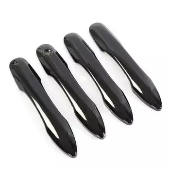 4PCS Side Door Handle Cover Trim ABS Gloss Black For 2018-2019 Toyota Camry XV70