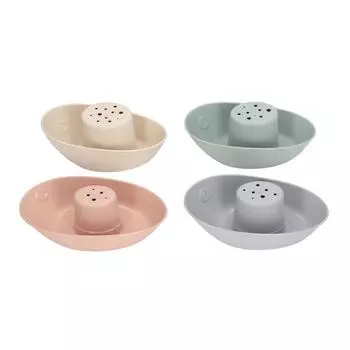 4pcs Stackable Bath Boats Floating Boats Bathing Toys Preshool Education Interesting Toys