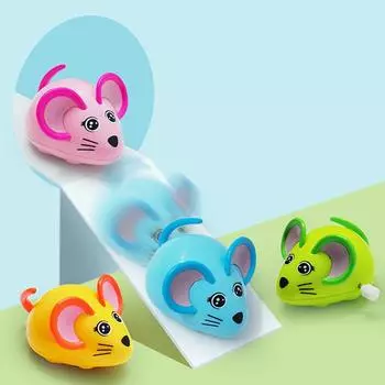 4Pcs Wind-Up Mouse Toy Funny For Boy Girl Engaging Educational Play Safe And Easy To Grip For Birthday And Party Favors