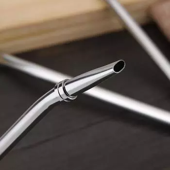 4pcs Yerba Mate Straw Filter +1 Brush Reusable 304 Stainless Steel Bombilla Drinking Straw Metal Tea Tools Bar Accessories серебряный