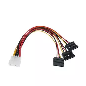 4Pin Ide Molex до 3 разъемов удлинительного кабеля Ata Sata Power Splitter