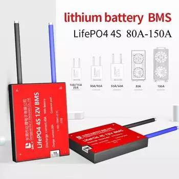 4S 12V 10A 15A 20A 30A 40A 50A 60A Водонепроницаемая защитная плата аккумуляторной батареи BMS LifePo4 с тем же портом 4S 15A