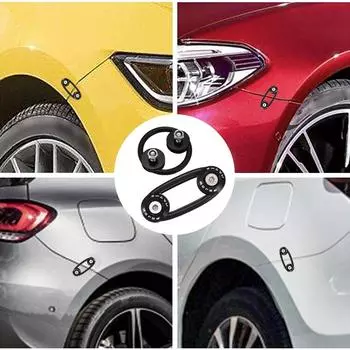 4шт JDM автомобильные бамперы быстросъемные зажимы набор, крепежи сменные резиновые уплотнительные кольца прокладки для бамперов багажника крыла люка крышки золотой