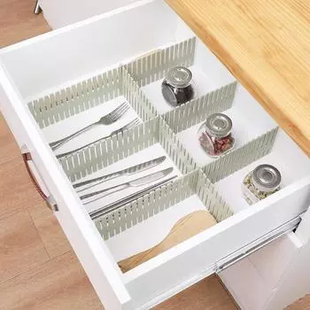 4шт регулируемый разделитель ящика DIY полка для хранения дома бесплатная комбинация перегородка косметические носки нижнее белье предметы полка для хранения