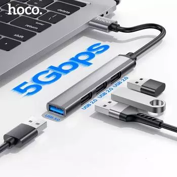 4в1 Type C USB C HUB Высокоскоростной 4-портовый мульти-разветвитель адаптер OTG для Lenovo HUAWEI Xiaomi Macbook Pro 15 Air аксессуары