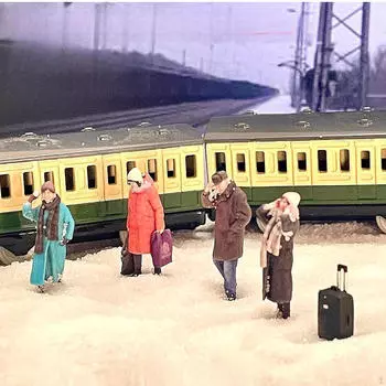 4x 1/64 масштаб фигурки людей фигурка украшение стола ремесло миниатюрная сцена декор крошечный
