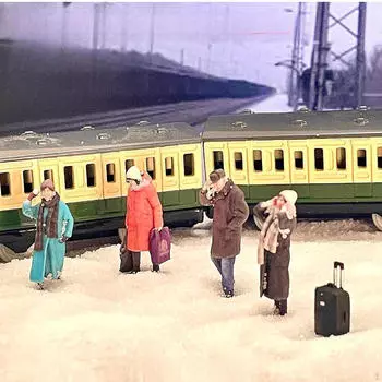 4x 1/87 Миниатюрные Фигурки Людей Диорама Коллекция Фигурки для Микро