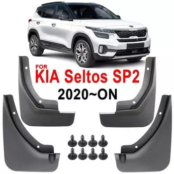 4x брызговики для Kia Seltos SP2 2022, брызговики, брызговики, защита от брызг, автомобильный стиль, передняя и задняя защита