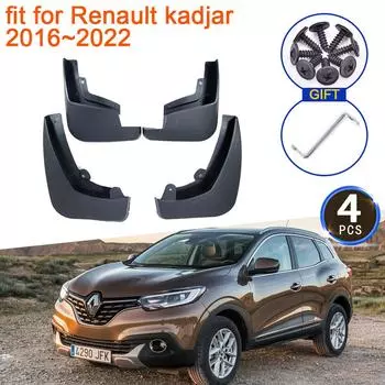 4x для Renault Kadjar 2016 2017 2018 2022 Брызговик переднего колеса Брызговики крылья автомобиля Стайлинг