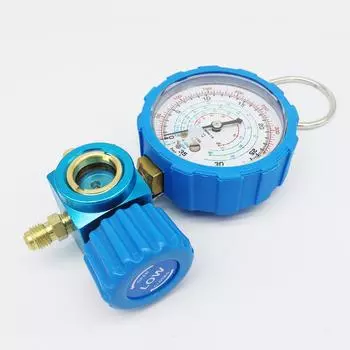 500/800PSI манометр для хладагента манометр манометр для измерения давления в кондиционере манометр и клапан манометр для R22 R134a R404A красный