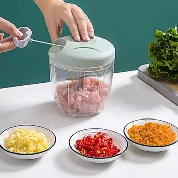 500/900 мл Измельчитель чеснока Мясорубка Ручная вращающаяся овощерезка Измельчитель Слайсер Фрукты Чеснок Дробилка Кухонный гаджет Блендеры