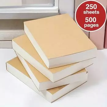 500-страничный чистый блокнот для студентов, занимающихся набросками и граффити. Толстый, отрывной, идеально подходит для офисных принадлежностей и канцелярских нужд.