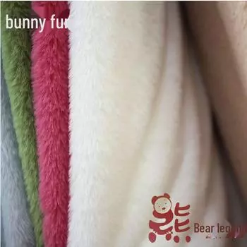 500g Rabbit Fur-Effect Plush Fabric for DIY Toys, Gloves & Hot Water Bottle Covers 94# Brown Mink