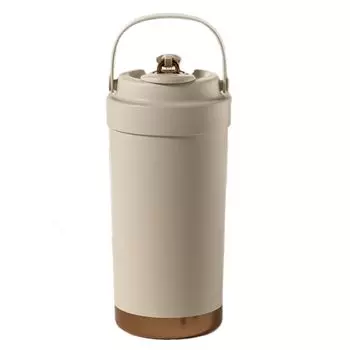 500ml water coffee insulated ceramic coated insulated insulated glass straw cup with large capacity straight with easy to suitable for driving and