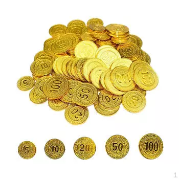 50 100 - Пронумерованный набор деталей в больших числах 2.5-3.7cm золотой