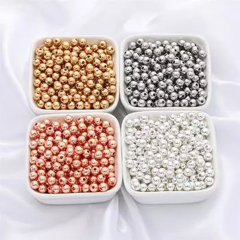 50-100 шт. медные токарные бусины для DIY ожерелье, браслет, серьги, изготовление ювелирных изделий, аксессуары для рукоделия 2mm 100pcs серебряный