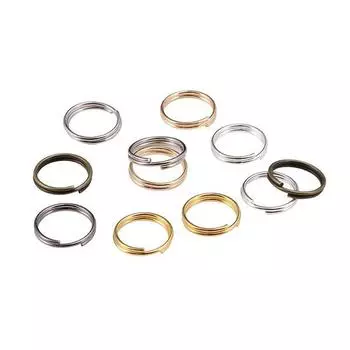 50-200pcs/bag8 16 20 mm Open Jump Rings Double Loops Split Rings Connectors For Diy Jewelry Making Findings Accessories 8mm X 200pcs серебряный