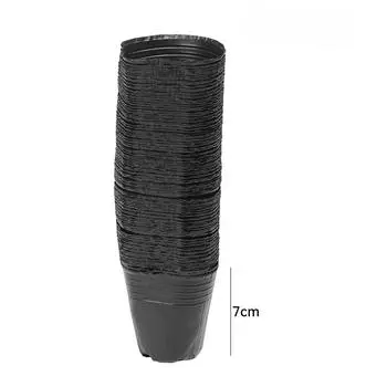 50/200pcs Black Seedling Nursery Pots Seed Starting Grow Cup Flower Plant Container Garden Vegetable Box Home Gardening Tools 100PCS