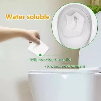 50/30/10PCS Portable Disposable Toilet Seat Paper Waterproof Soluble Water Covers Type Travel Camping Hotel Bathroom Accessories