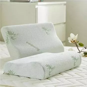 50*30 см подушка из бамбукового волокна, медленный отскок, здравоохранение, подушка из пены с эффектом памяти, подушка из пены с эффектом памяти, ортопедические подушки, поддержка шеи 40x25x5cm