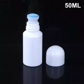 50/80/150Ml Refillable Sponge Head Applicator Plastic Empty Liquid Medicine Bottles Skin Care Scalp Hair Antipruritic Storage 50ML